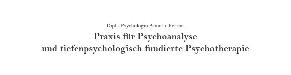 Praxis für Psychoanalyse und tiefenpsychologisch fundierte Psychotherapie